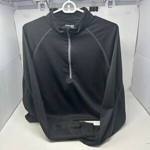 Ping Pullover Men L Black Corporate Ranger 1/4 Zip Performance Golf Activewear